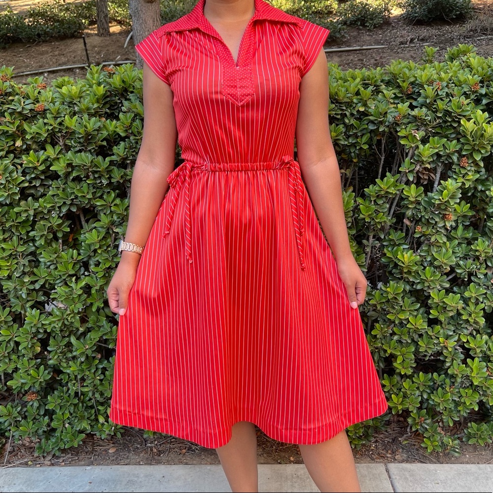 Red vintage dress